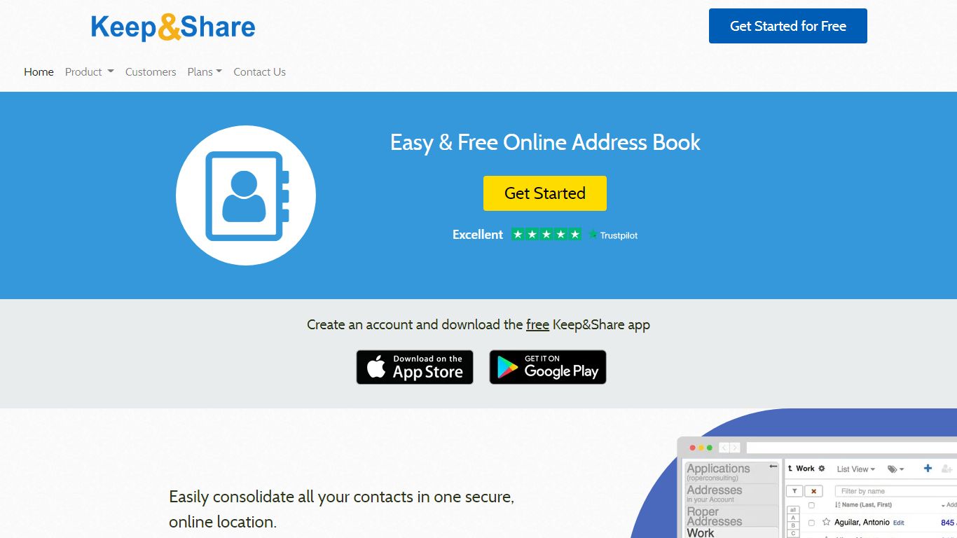 Easy & Free Online Address Book | KeepandShare